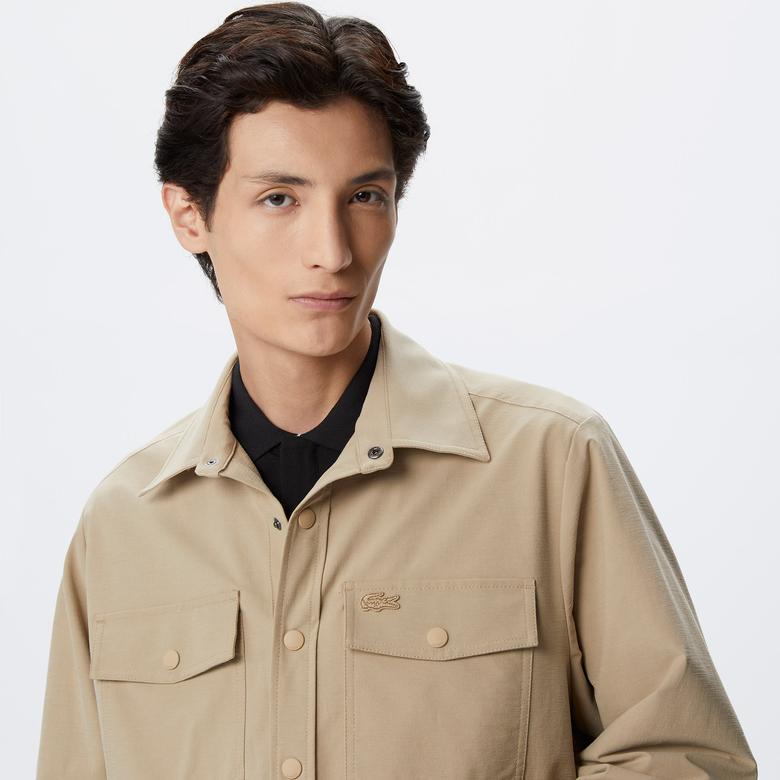 Lacoste Erkek Gömlek Yaka Bej Mont
