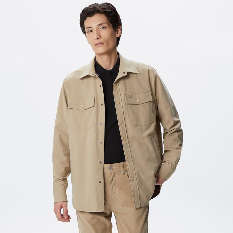 Lacoste Erkek Gömlek Yaka Bej Mont