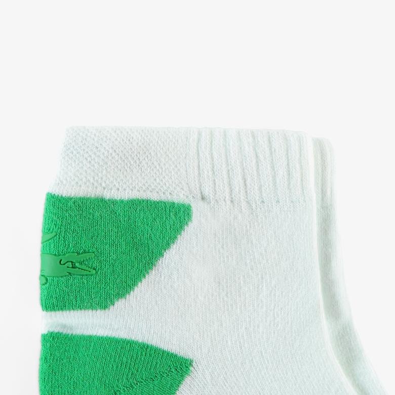 Lacoste Unisex Renk Bloklu Yeşil Çorap