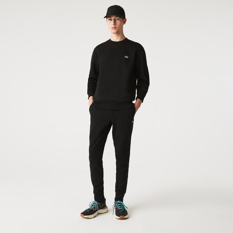 Lacoste Classic Fit Bisiklet Yaka Erkek Siyah Sweatshirt