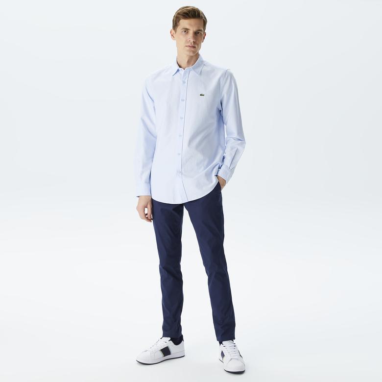 Lacoste Erkek Slim Fit Mavi Gömlek