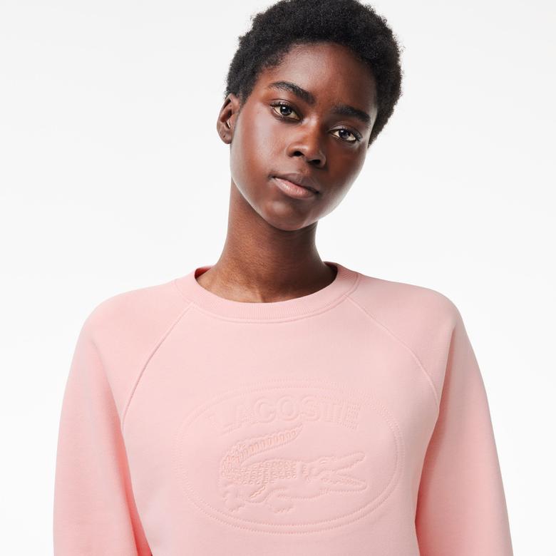 Lacoste Classic Kadın Pembe Sweatshirt