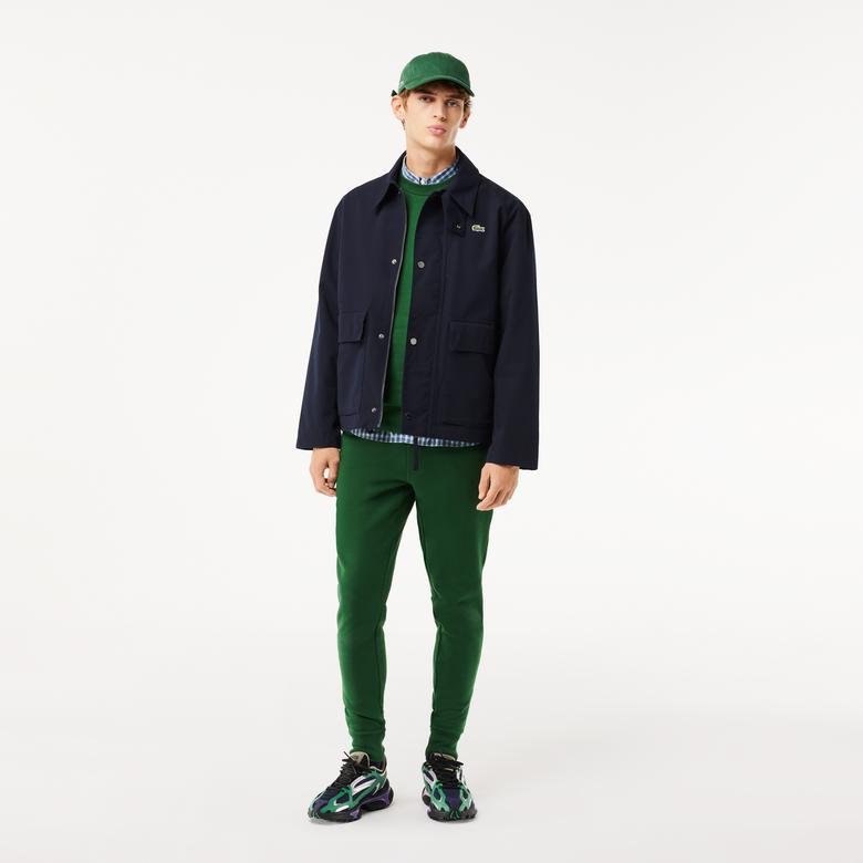 Lacoste Classic Fit Erkek Yeşil Sweatshirt
