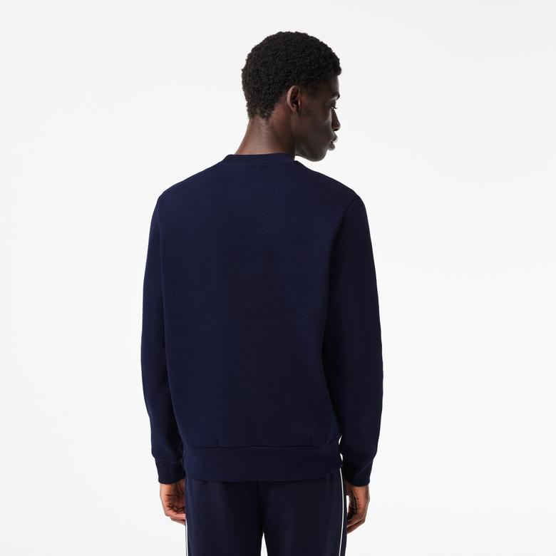 Lacoste Erkek Classic Fit Bisiklet Yaka Lacivert Sweatshirt