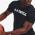 Under Armour Erkek Siyah T-Shirt