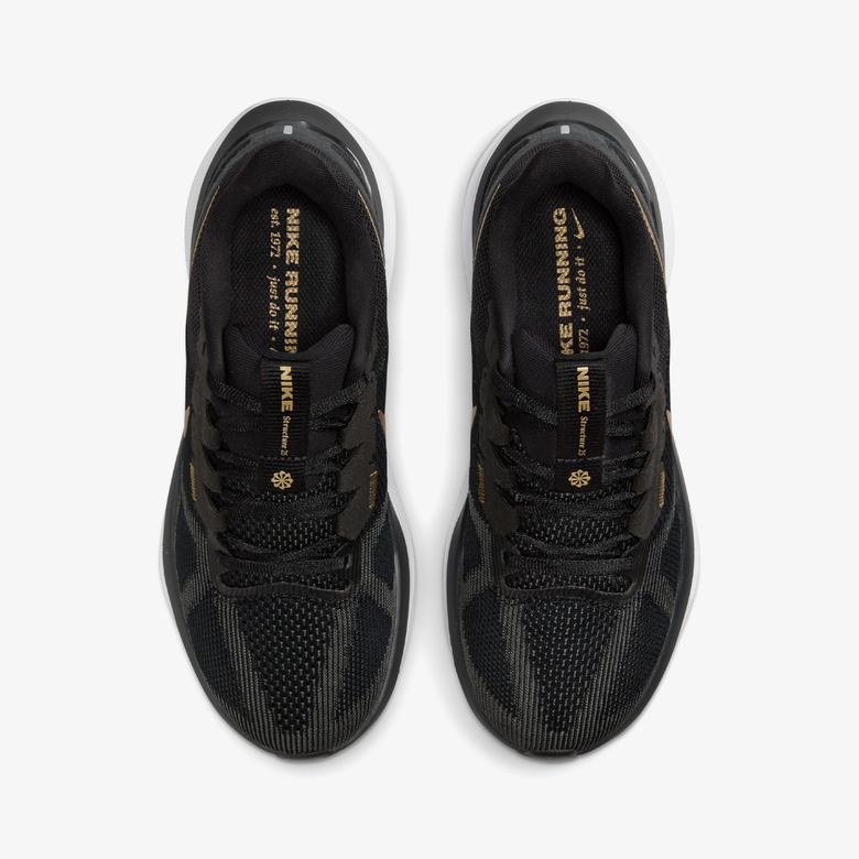 Nike W Air Zoom Structure 25 Kadın Siyah Koşu Ayakkabısı