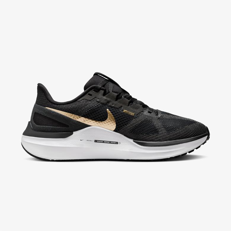 Nike W Air Zoom Structure 25 Kadın Siyah Koşu Ayakkabısı