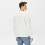 Champion Crewneck Erkek Beyaz Sweatshirt