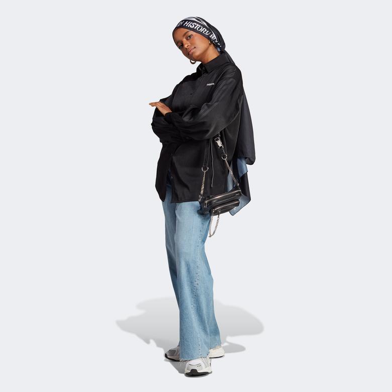 adidas 3S Originals Kadın Siyah Gömlek