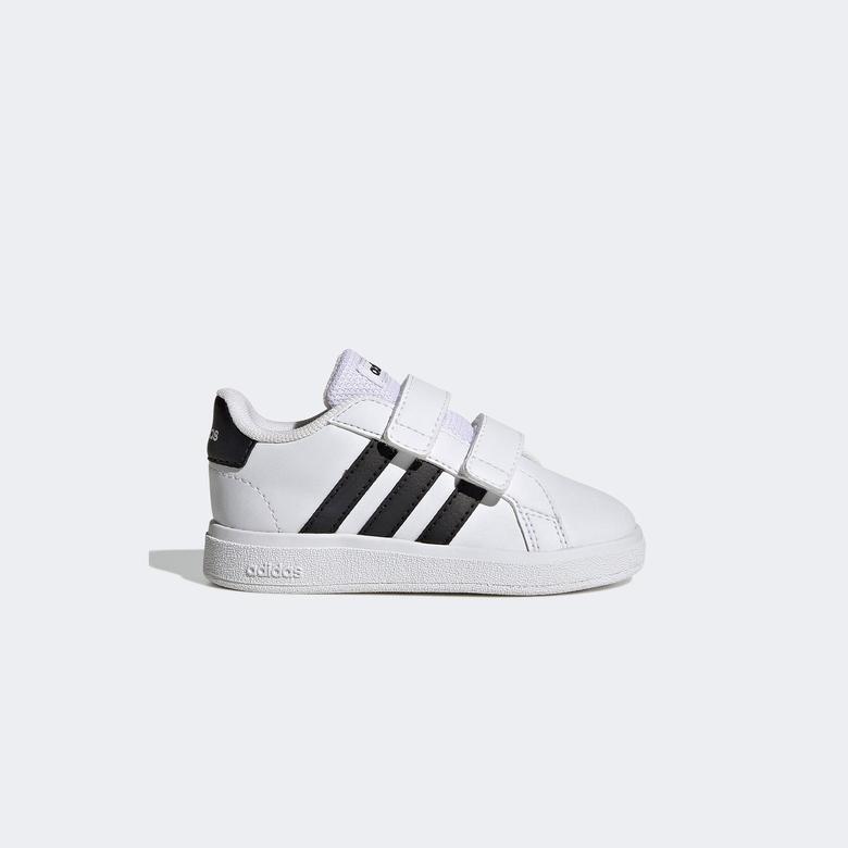Adidas Grand Court Lifestyle Hook And Loop Çocuk Beyaz Günlük Spor Ayakkabı