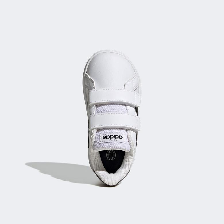 Adidas Grand Court Lifestyle Hook And Loop Çocuk Beyaz Günlük Spor Ayakkabı