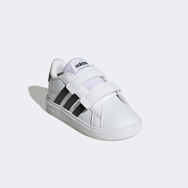 Adidas Grand Court Lifestyle Hook And Loop Çocuk Beyaz Günlük Spor Ayakkabı