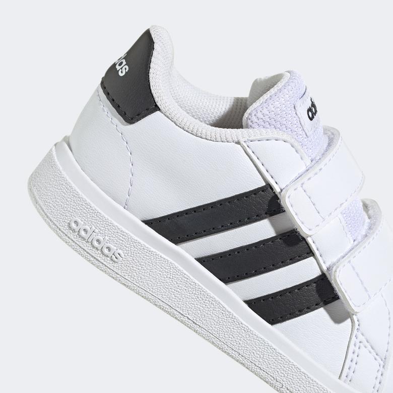 Adidas Grand Court Lifestyle Hook And Loop Çocuk Beyaz Günlük Spor Ayakkabı