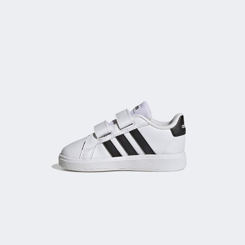 Adidas Grand Court Lifestyle Hook And Loop Çocuk Beyaz Günlük Spor Ayakkabı