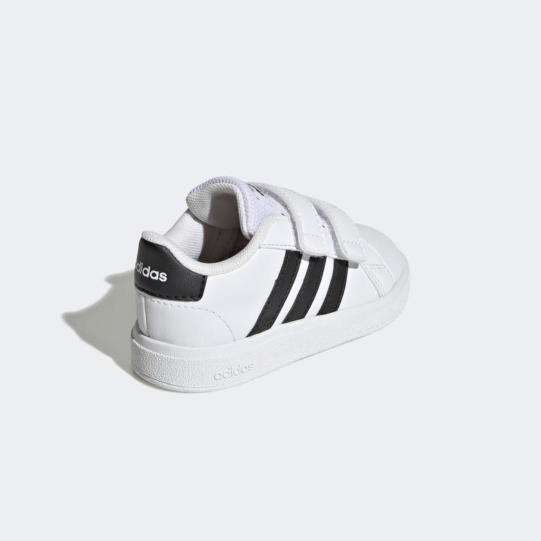Adidas Grand Court Lifestyle Hook And Loop Çocuk Beyaz Günlük Spor Ayakkabı