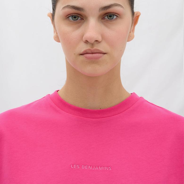 Les Benjamins Essential Kadın Pembe T-Shirt
