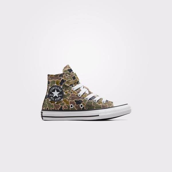 Converse Chuck Taylor All Star Easy-On Camo Çocuk Yeşil Sneaker