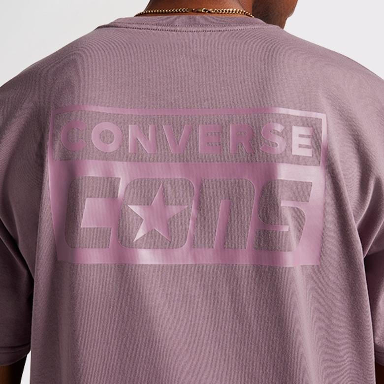 Converse Cons Graphic Erkek Mor T-Shirt