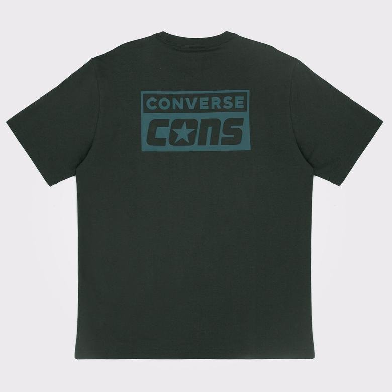 Converse Cons Graphic Erkek Gri T-Shirt