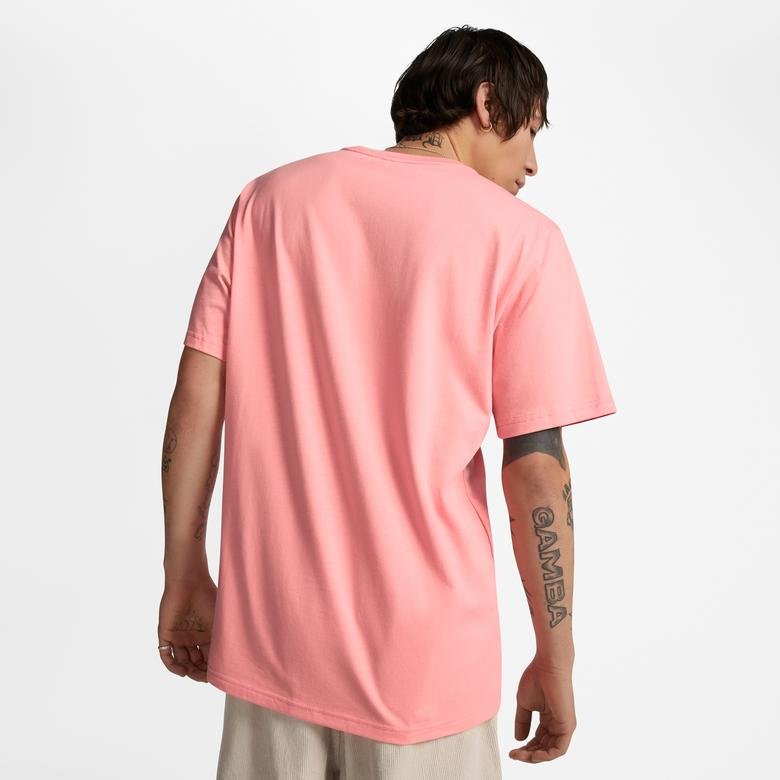 Converse Go-To Embroidered Star Chevron Unisex Pembe T-Shirt