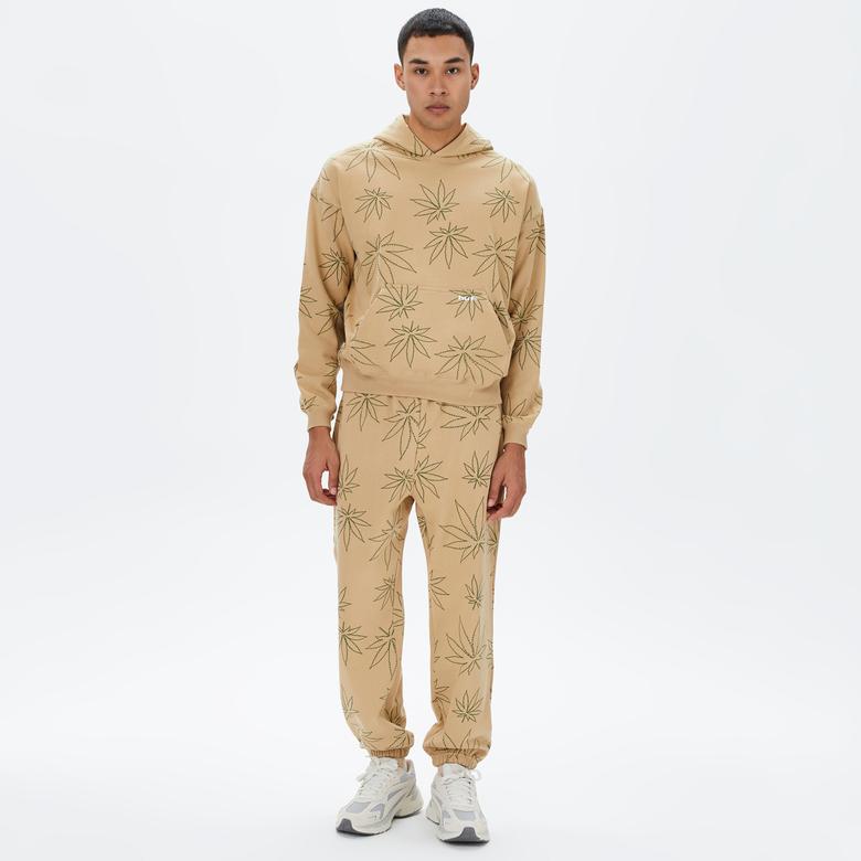 HUF Plantlife Polar Erkek Bej Eşofman Altı