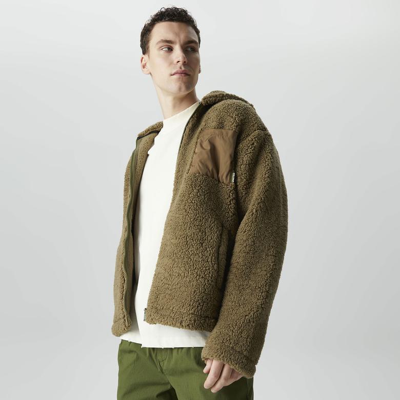 UNITED4 Classic Erkek Haki Hoodie