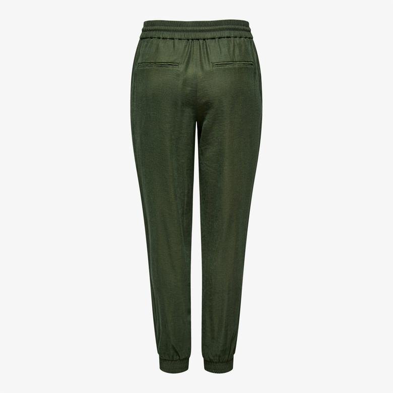 Only Onlkelda-Emery Mid Waist Pull-Up Kadın Yeşil Pantolon