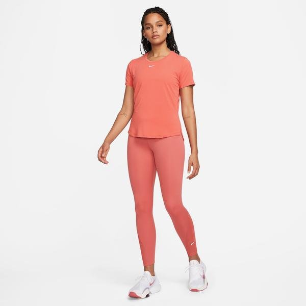 Nike One Luxe Dri-Fit Standard Top Kadın Turuncu T-Shirt