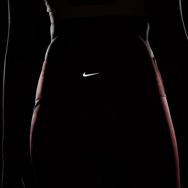 Nike Dri-Fit Fast Sw Hbr Mid Rise 7/8 Kadın Pembe Tayt
