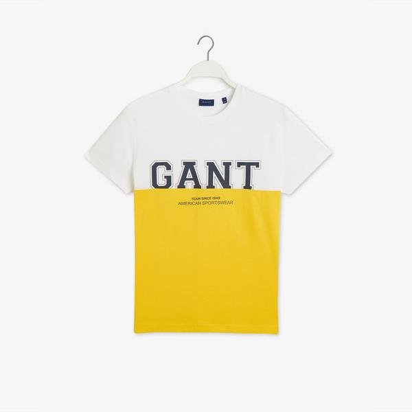 GANT Erkek Sarı T-shirt