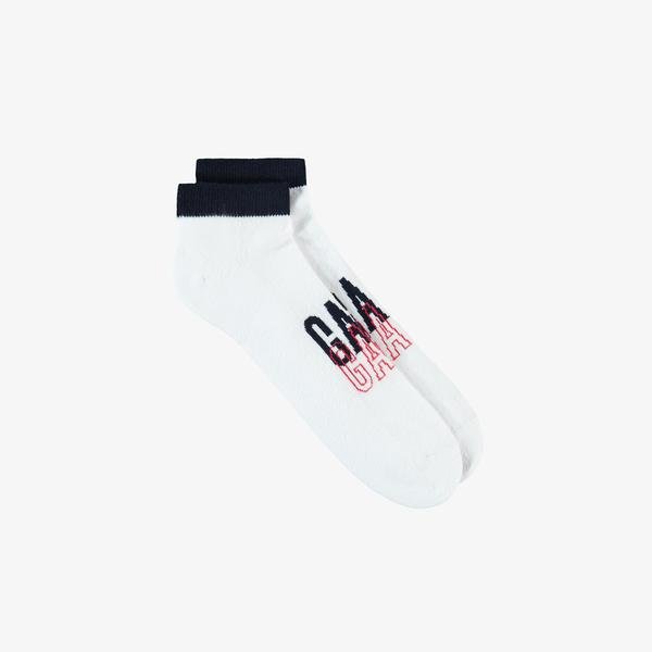 GANT Unisex Beyaz Logolu Çorap