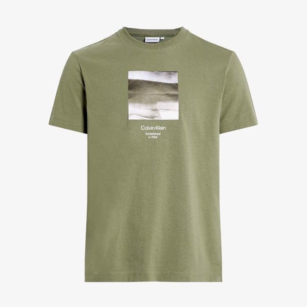 Calvin Klein Erkek Yeşil T-Shirt