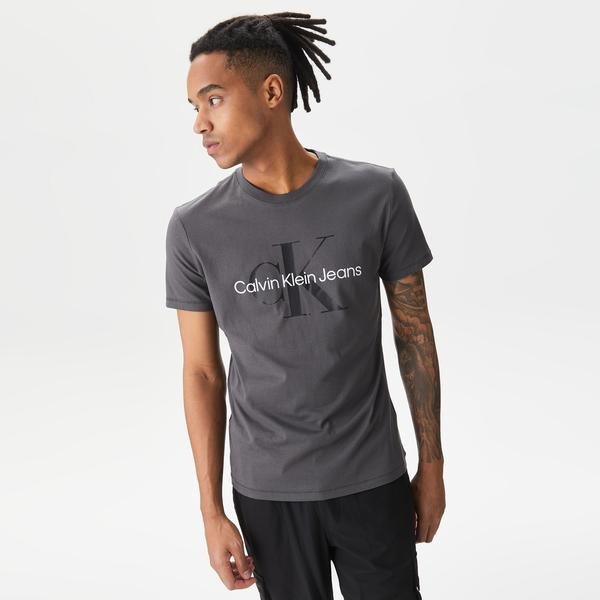 Calvin Klein Erkek Gri Tshirt