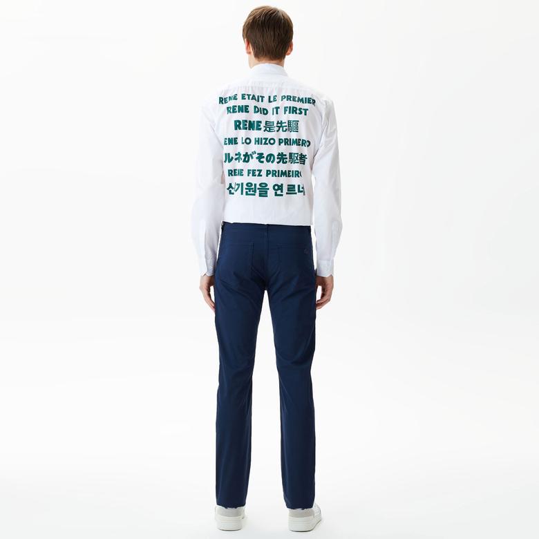 Lacoste Erkek Slim Fit Lacivert Pantolon