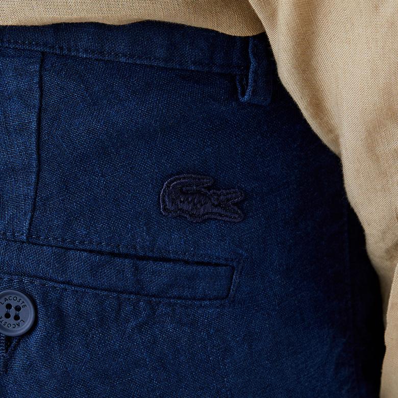 Lacoste Erkek Slim Fit Chino Lacivert Pantolon