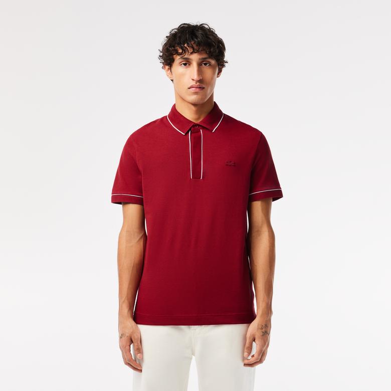 Lacoste Erkek Regular Fit Organik Pamuk Kırmızı Polo