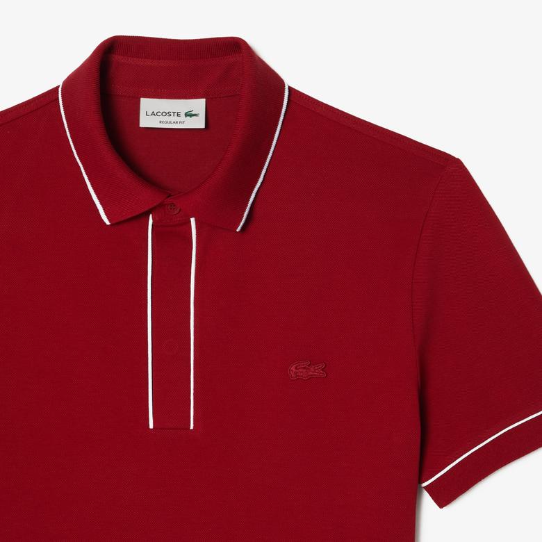 Lacoste Erkek Regular Fit Organik Pamuk Kırmızı Polo