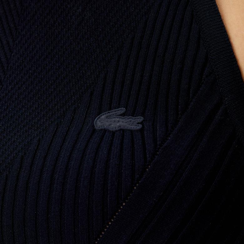 Lacoste Kadın Straight Fit Lacivert Elbise