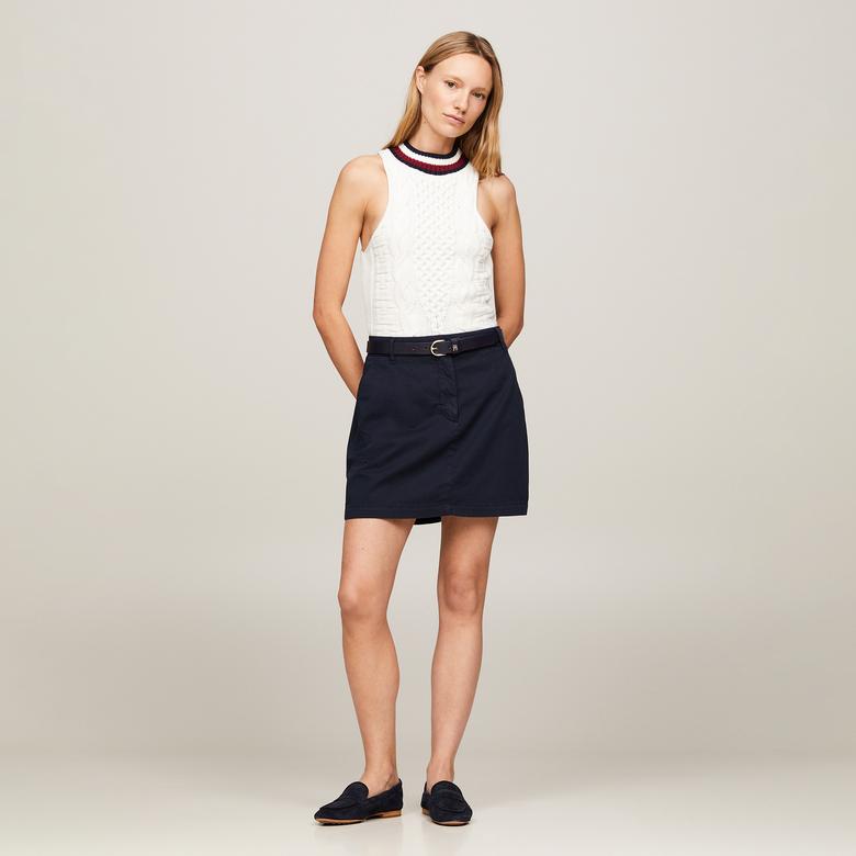 Tommy Hilfiger Kadın Mavi Etek