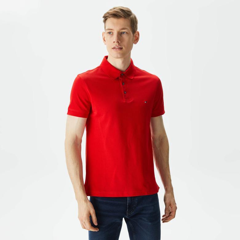 Tommy Hilfiger Erkek Kırmızı Polo