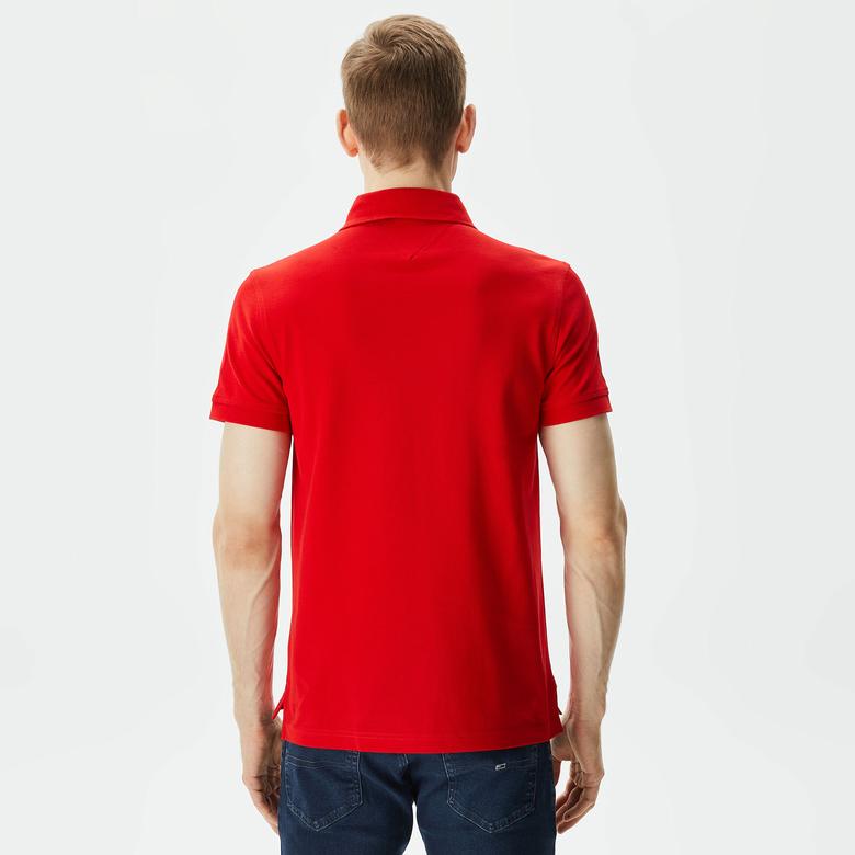 Tommy Hilfiger Erkek Kırmızı Polo