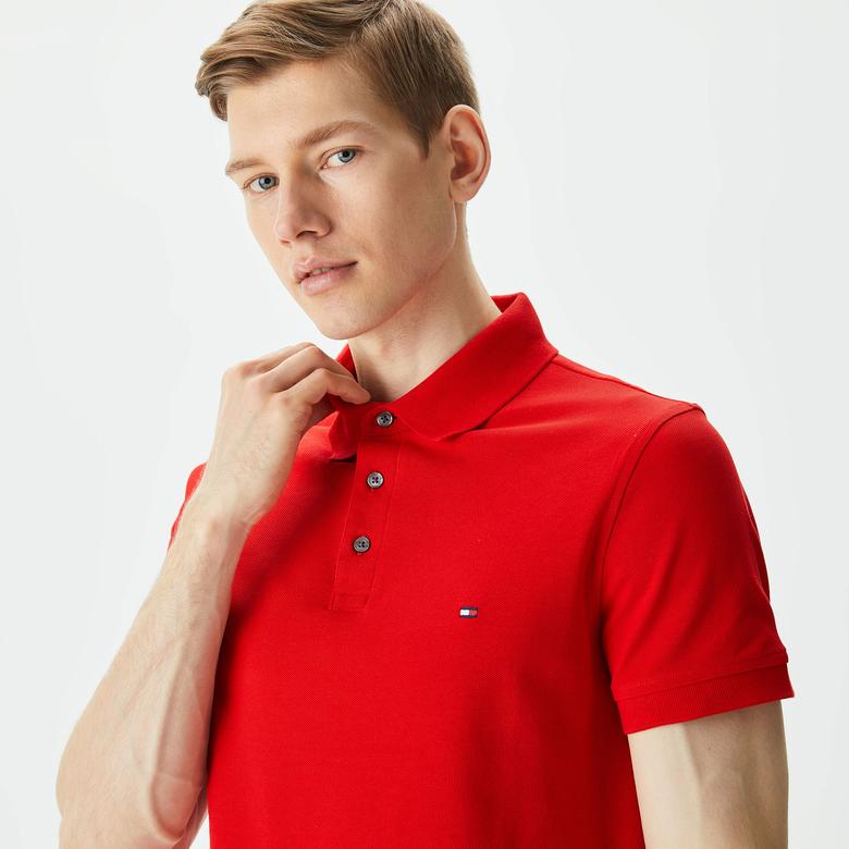 Tommy Hilfiger Erkek Kırmızı Polo