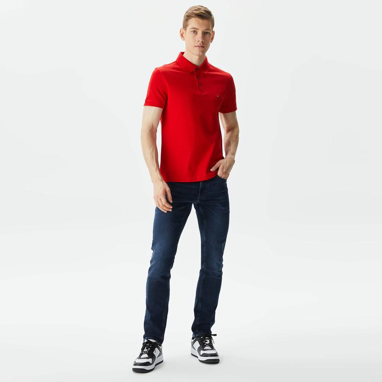 Tommy Hilfiger Erkek Kırmızı Polo