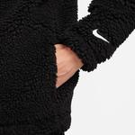 Nike Sportswear Logo  Sherpa Kadın Siyah Ceket