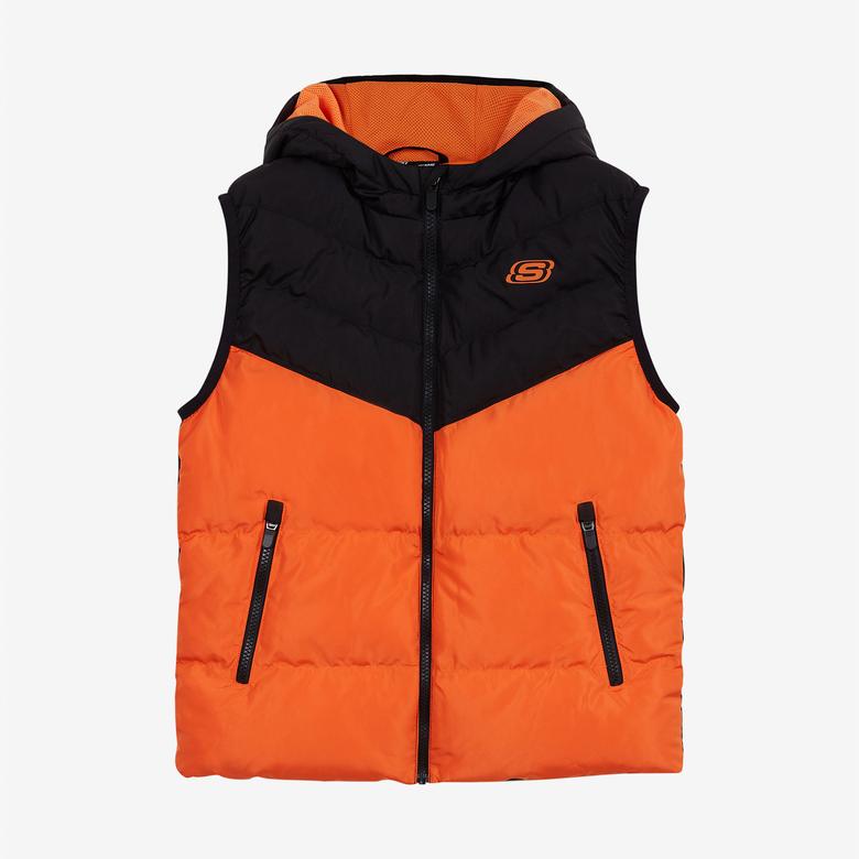 Skechers Outerwear Padded Çocuk Turuncu/Siyah Yelek
