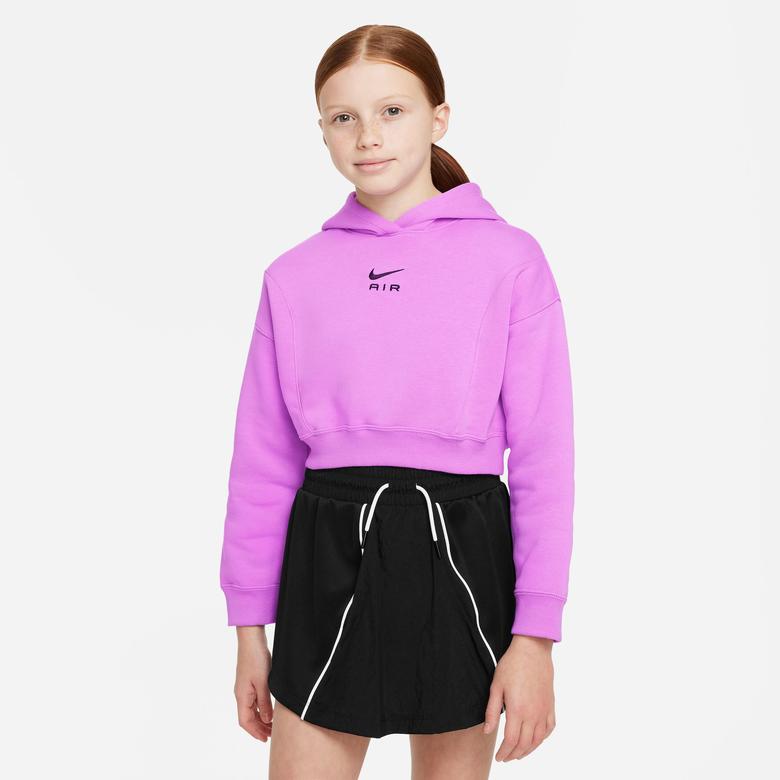 Nike Air Crop Çocuk Mor Hoodie
