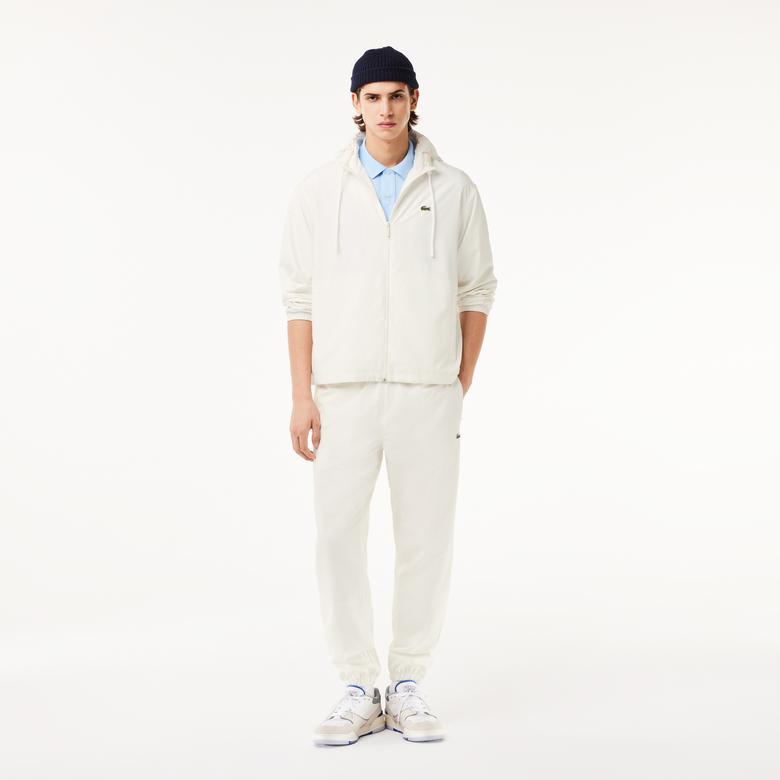 Lacoste Erkek Dik Yaka Beyaz Ceket