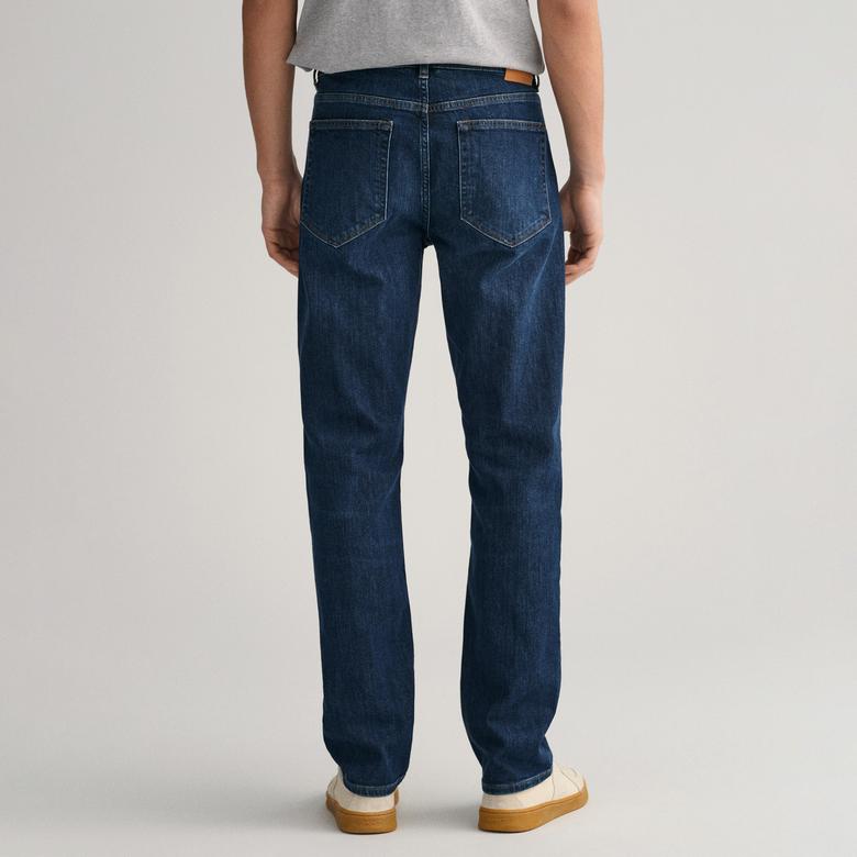 GANT Erkek Lacivert Regular Fit Jean Pantolon