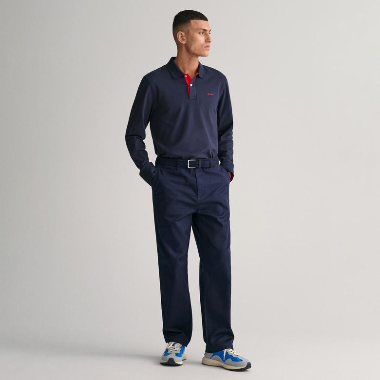 GANT Erkek Lacivert Regular Fit Polo