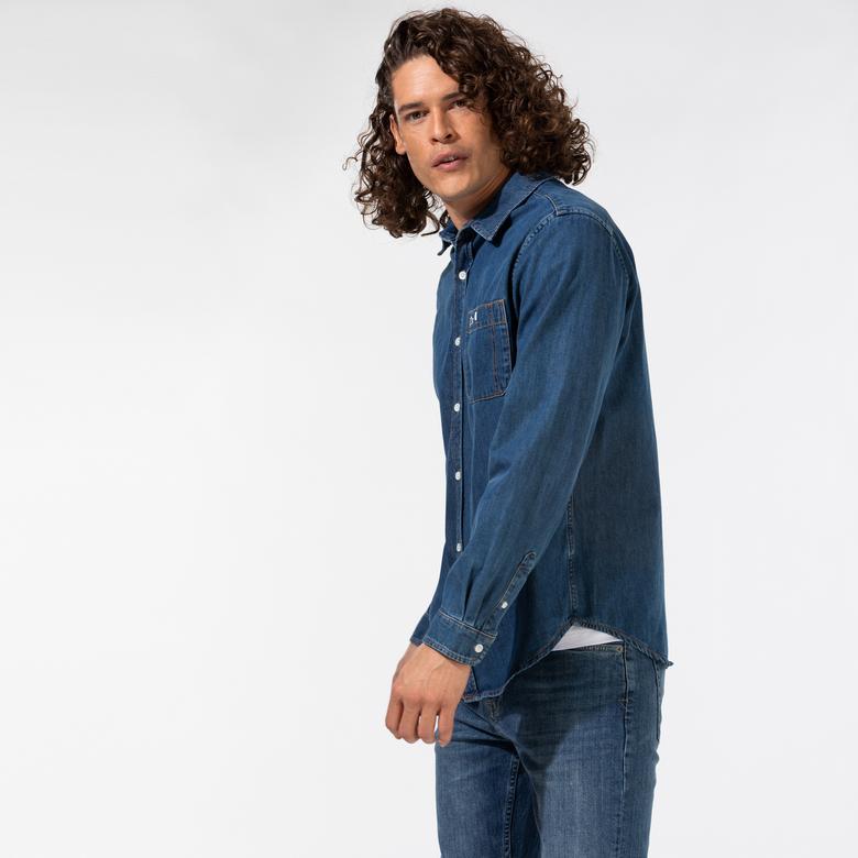 Lacoste Erkek Regular Fit Denim Gömlek